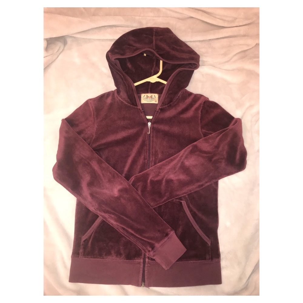 Burgundy Juicy Couture valor tracksuit jacket
